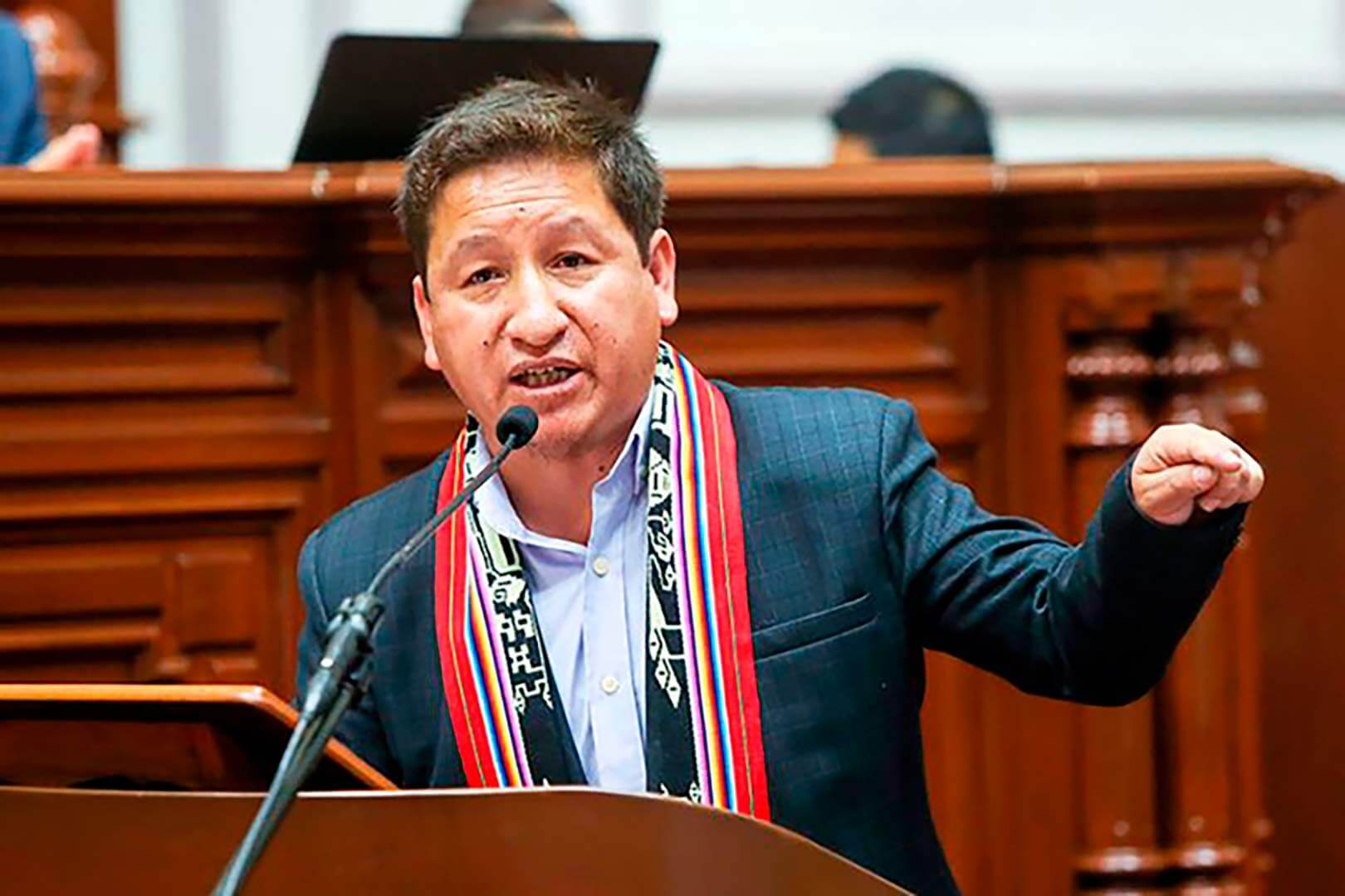 Guido Bellido, congresista del grupo parlamentario Perú Libre.