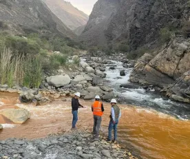 CONTAMINADO. El río Santa está contaminado con arsénico, hierro, manganeso y aluminio, según análisis de laboratorio. Esto hace que su agua no sea apta para el consumo humano directo.
