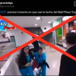 Uno de los videos sobre la caída de techo en un centro comercial no es de Trujillo, sino de Colombia 