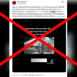 Falso: Este video no muestra el inicio de pruebas de los trenes traídos por López Aliaga: fue grabado en California