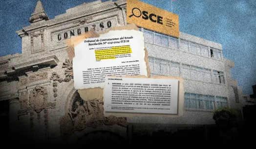 FISCALIZACIÓN. OSCE emitió, al menos, 49 sanciones entre febrero de 2023 y noviembre de 2024 que involucran a parientes de actuales congresistas.