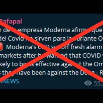 Falso. Mensaje viral sobre que CEO de Moderna dijo que las vacunas no sirven contra la variante Ómicron
