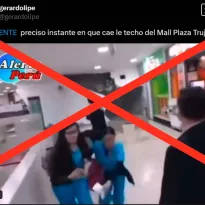 Uno de los videos sobre la caída de techo en un centro comercial no es de Trujillo, sino de Colombia 